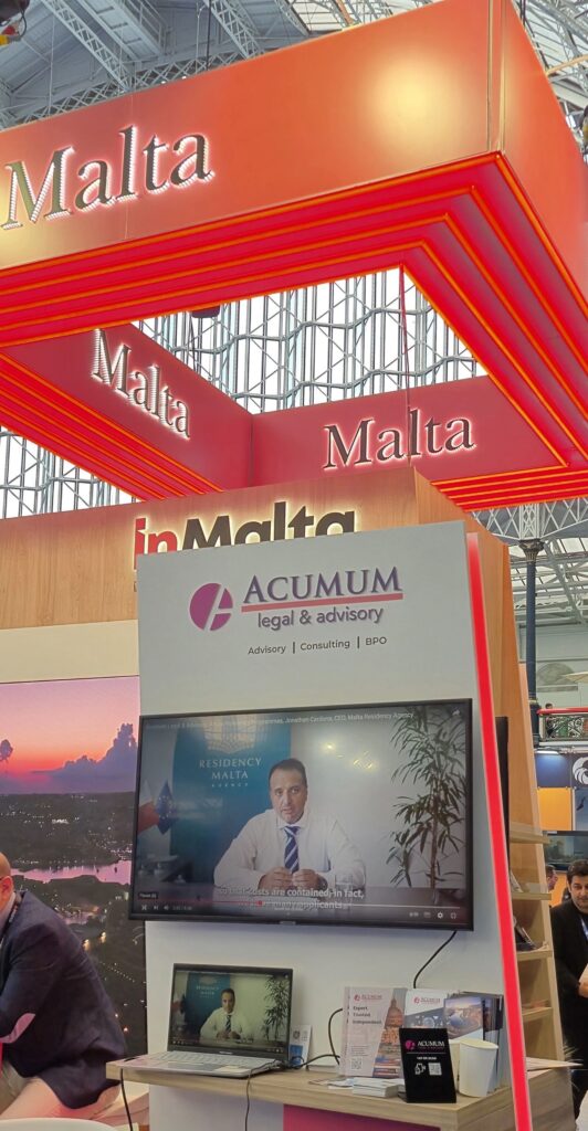 Photo stand Lexing Malte (Acumum) à la London Tech Week 2025